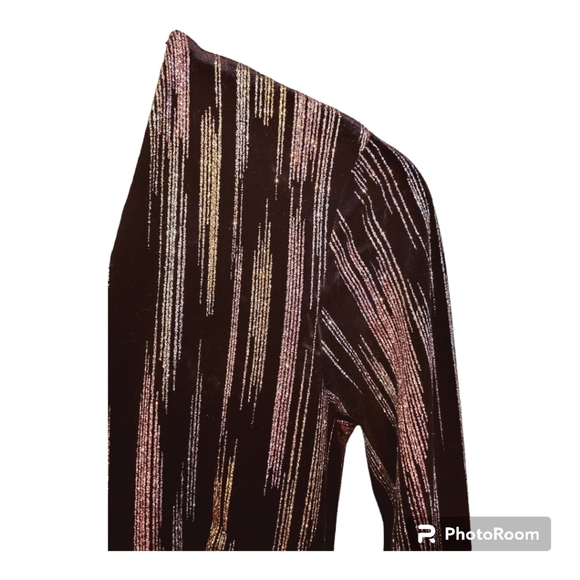 NWOT ASOS Topshop Glitter Velvet Mini Dress - Picture 5 of 7